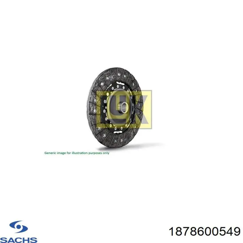Диск сцепления Sachs 1878600549 цена, от 61.12 USD