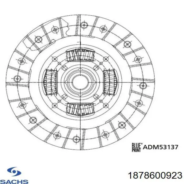 Купить 1878600923 Sachs Диск сцепления