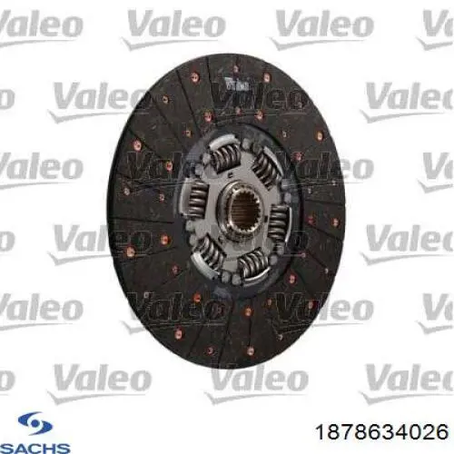 Диск сцепления 1878634026 Sachs