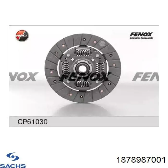 1878987001 Sachs Диск сцепления ведомый