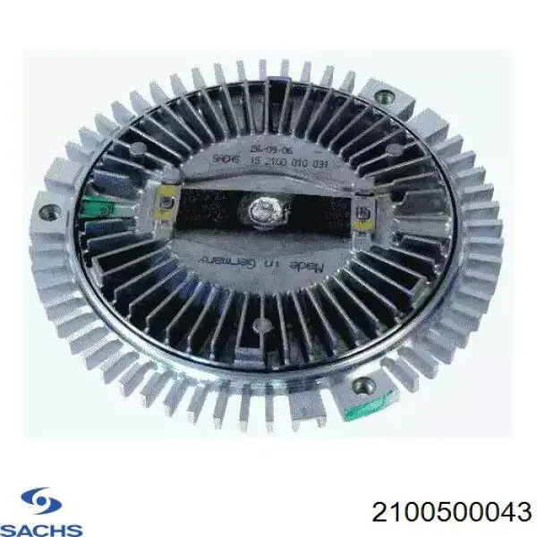 Embrague, ventilador del radiador 2100500043 Sachs