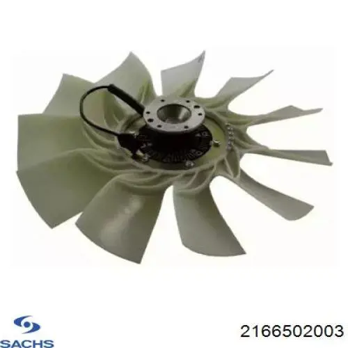 Rodete ventilador, refrigeración de motor 2166502003 Sachs