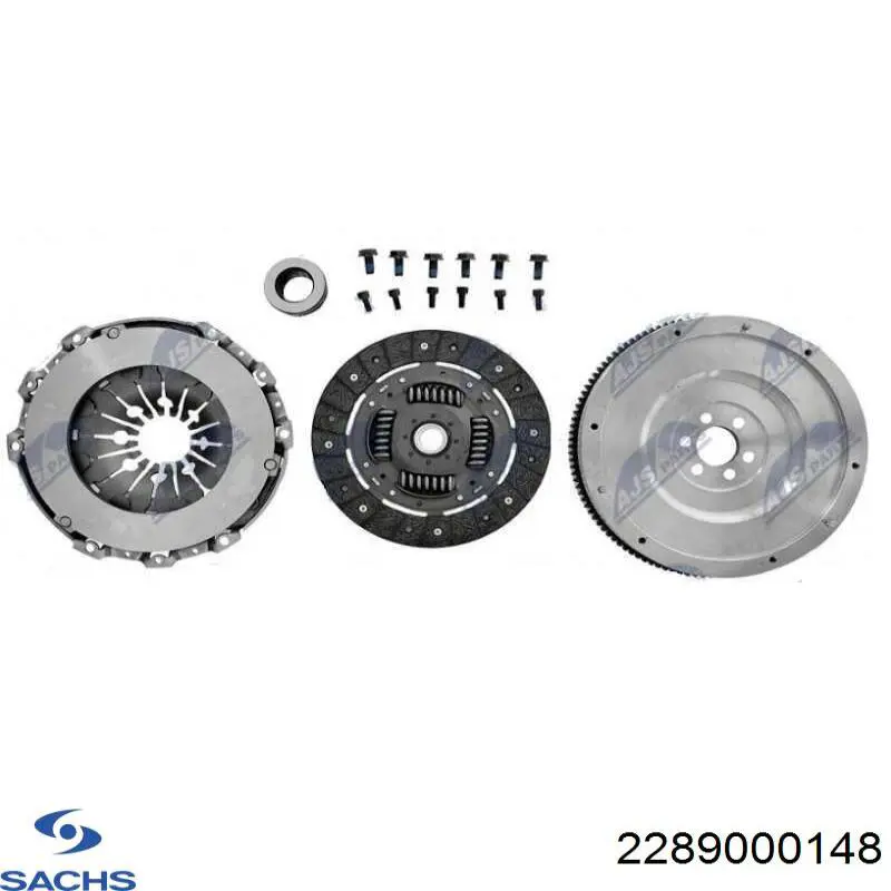 Купить 2289000148 Sachs Комплект сцепления (диск, корзина, подшипник)