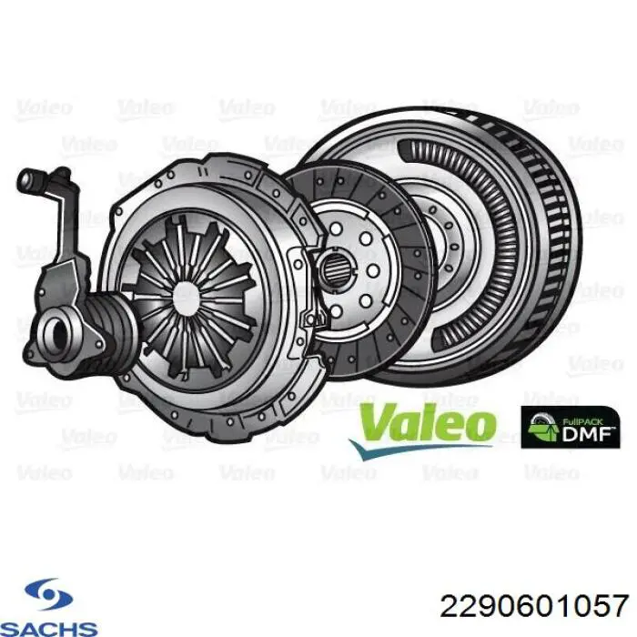 Купить 2290601057 Sachs Комплект сцепления (диск, корзина, подшипник)