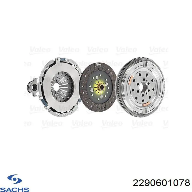 Купить 2290601078 Sachs Комплект сцепления (диск, корзина, подшипник)