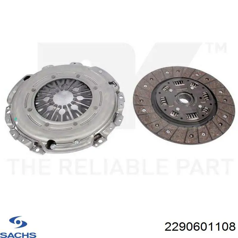 Купить 2290601108 Sachs Комплект сцепления (диск, корзина, подшипник)