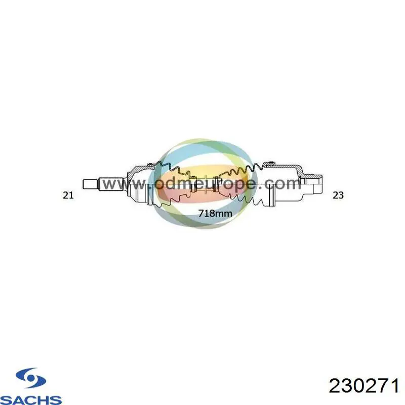 Амортизаторы передние Sachs 230271