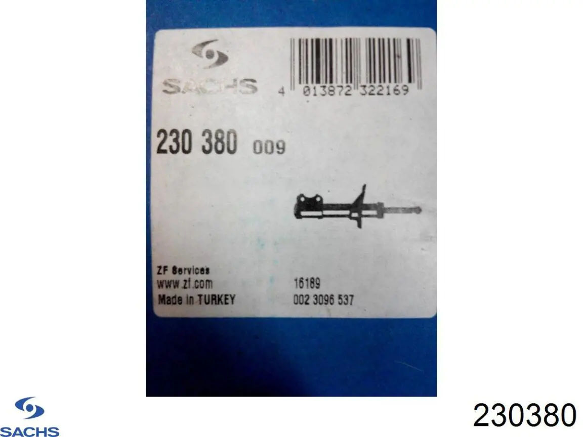 Амортизаторы передние Sachs 230380