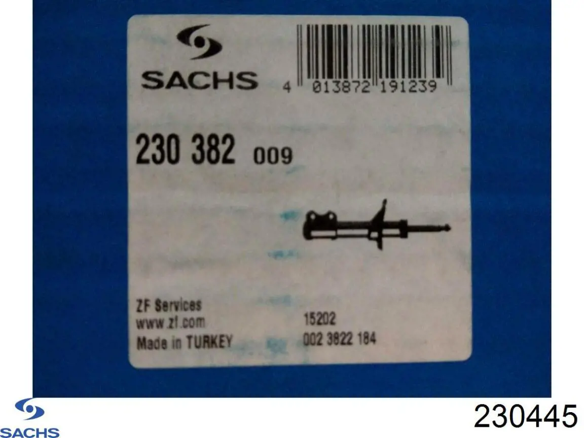 230445 Sachs амортизатор задний