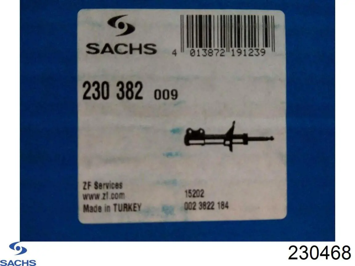 Амортизатор подвески передний левый Sachs 230468 цена, от 135.75 USD