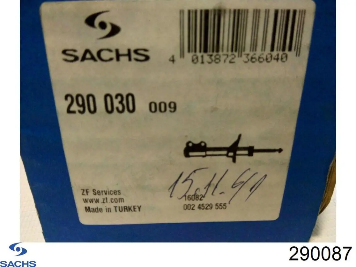 Купить 290087 Sachs Амортизатор подвески передний левый