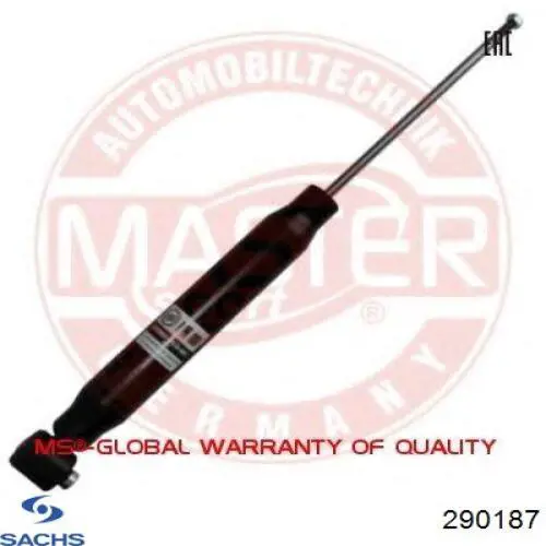 Задний амортизатор Sachs 290187