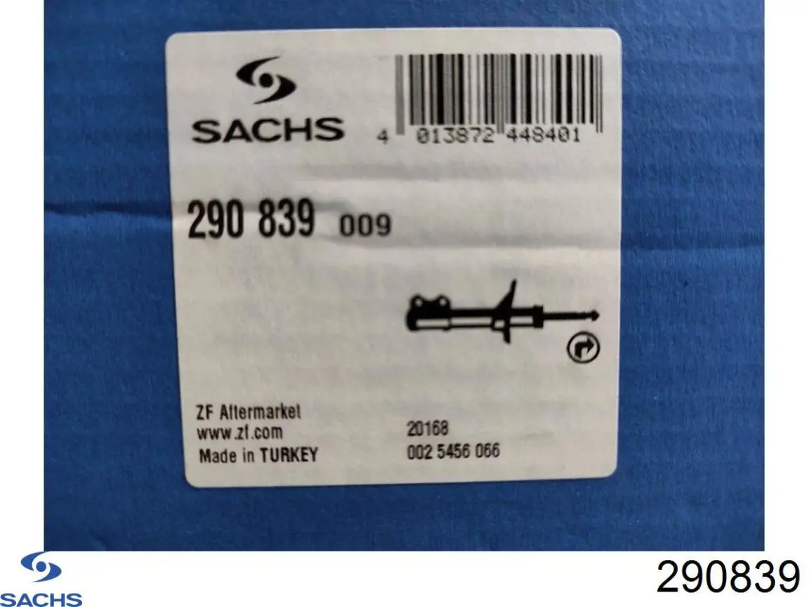Амортизатор подвески передний левый Sachs 290839 цена, от 61.71 USD