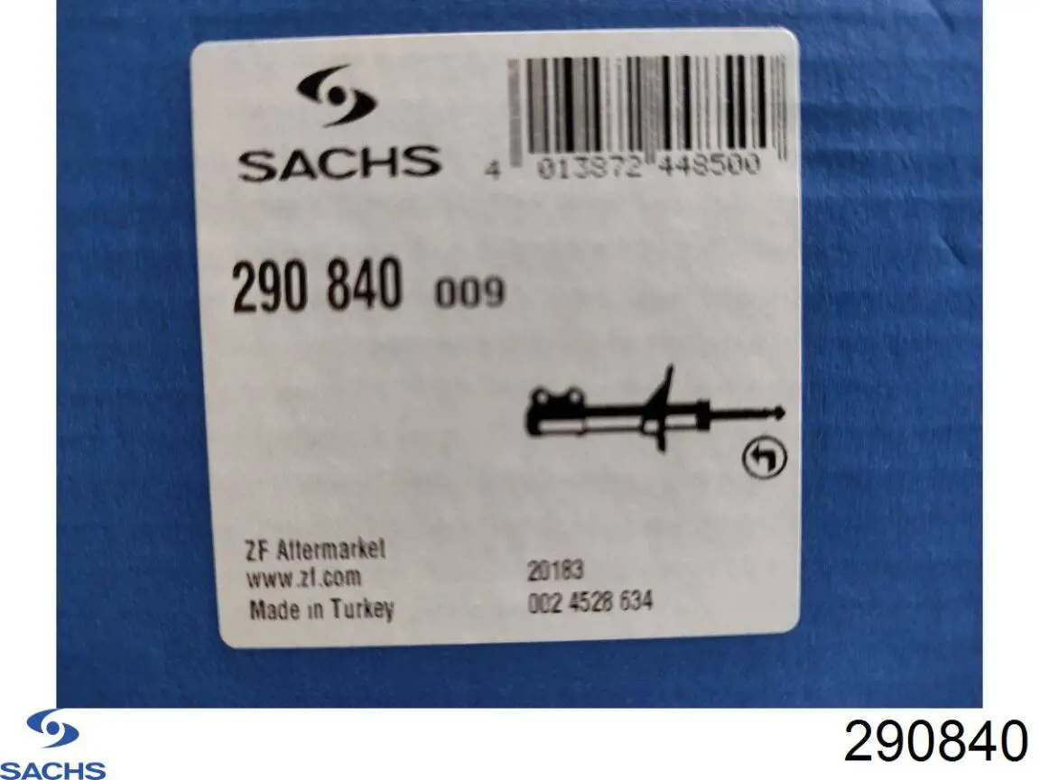 Купить 290840 Sachs Амортизатор подвески передний левый