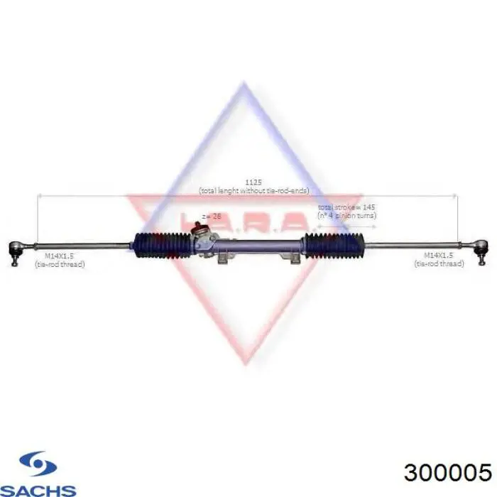 Стойка амортизатора задняя Sachs 300005 цена, от 318.86 USD