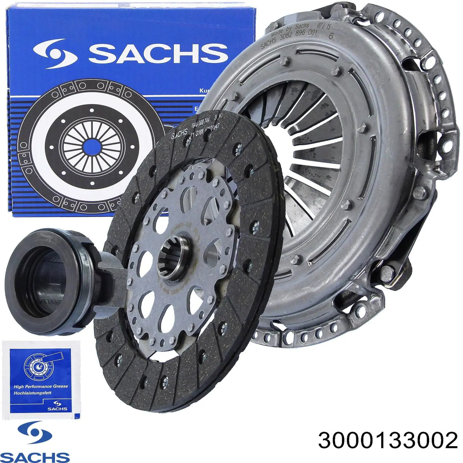 Купить 3000133002 Sachs Комплект сцепления (диск, корзина, подшипник)