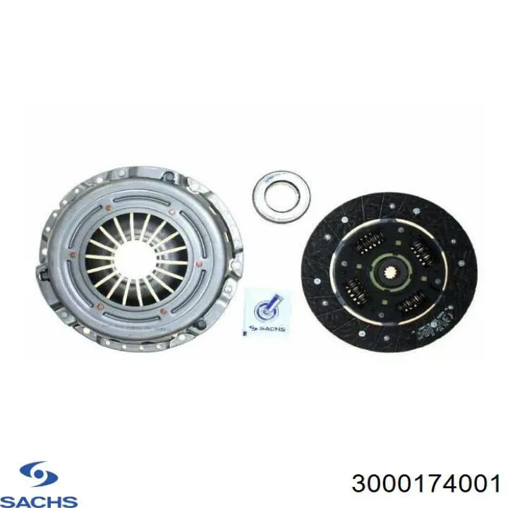Купить 3000174001 Sachs Комплект сцепления (диск, корзина, подшипник)