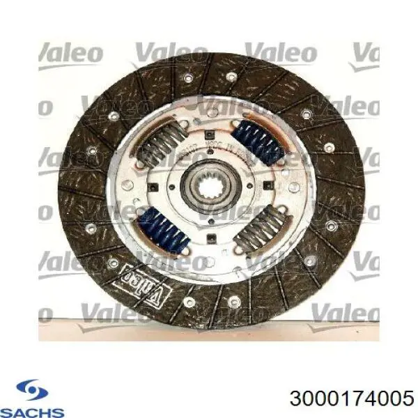 Купить 3000174005 Sachs Комплект сцепления (диск, корзина, подшипник)