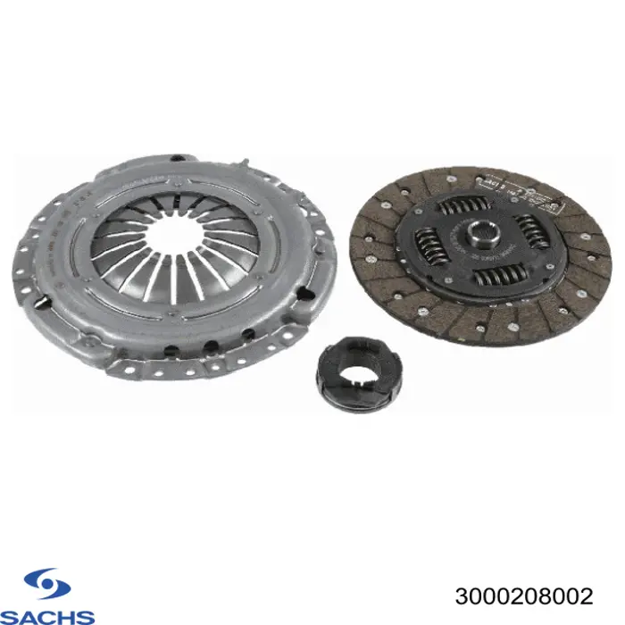Купить 3000208002 Sachs Комплект сцепления (диск, корзина, подшипник)