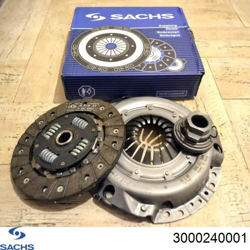 Купить 3000240001 Sachs Комплект сцепления (диск, корзина, подшипник)
