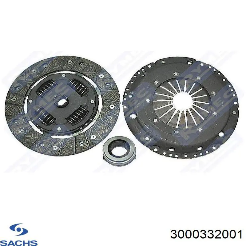Купить 3000332001 Sachs Комплект сцепления (диск, корзина, подшипник)