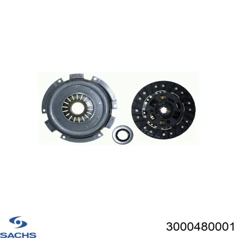 Купить 3000480001 Sachs Комплект сцепления (диск, корзина, подшипник)