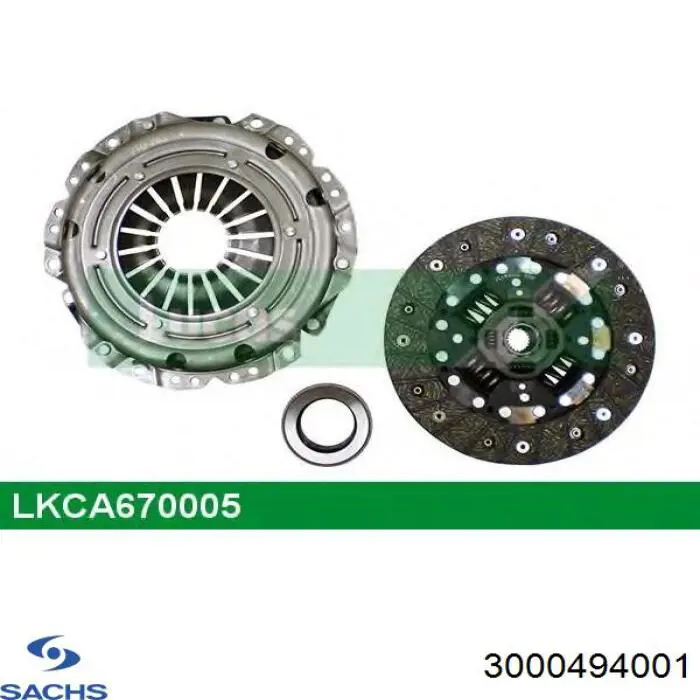 Купить 3000494001 Sachs Комплект сцепления (диск, корзина, подшипник)