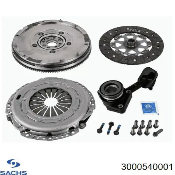 Купить 3000540001 Sachs Комплект сцепления (диск, корзина, подшипник)