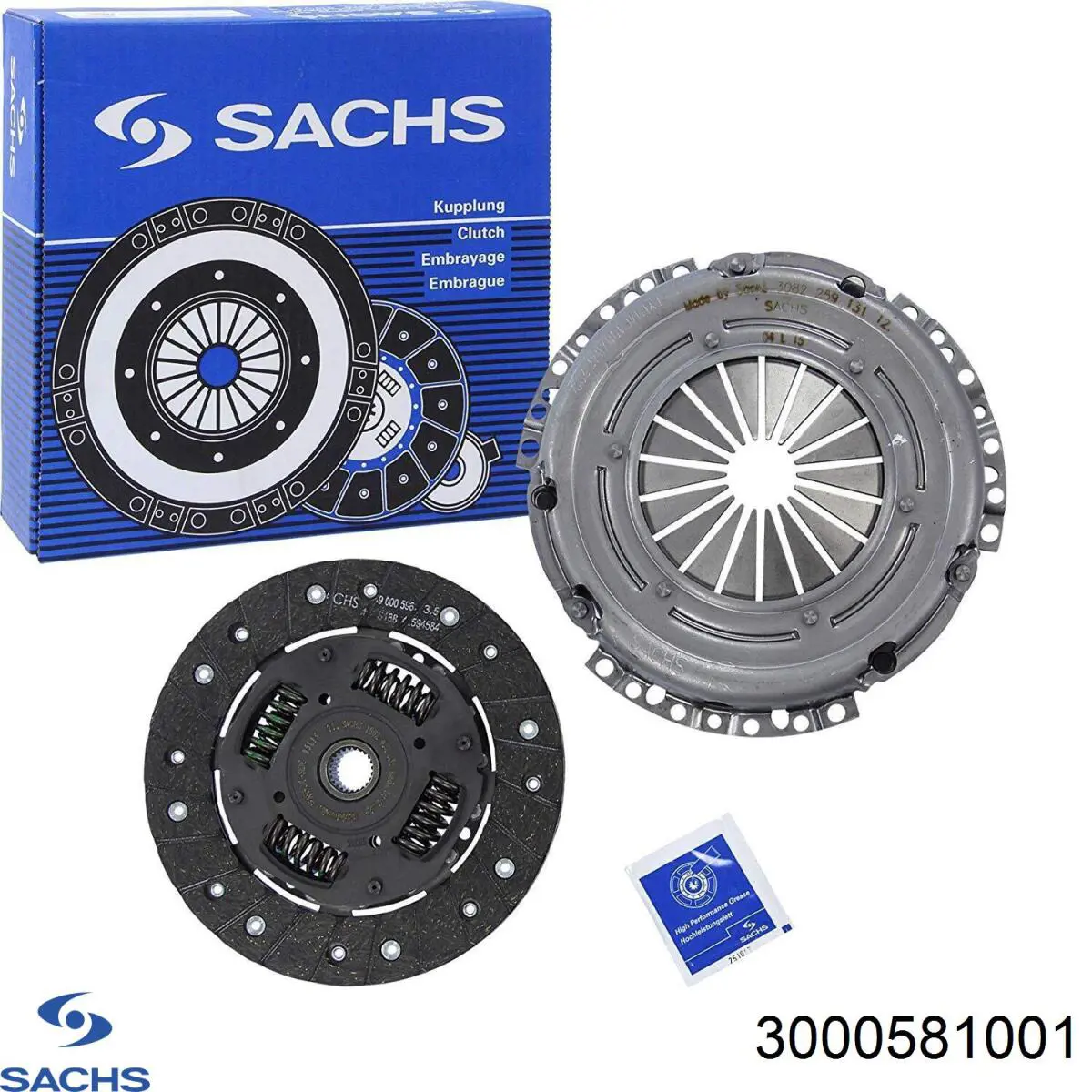 Комплект сцепления (3 части) Sachs 3000581001 цена, от 125.53 USD