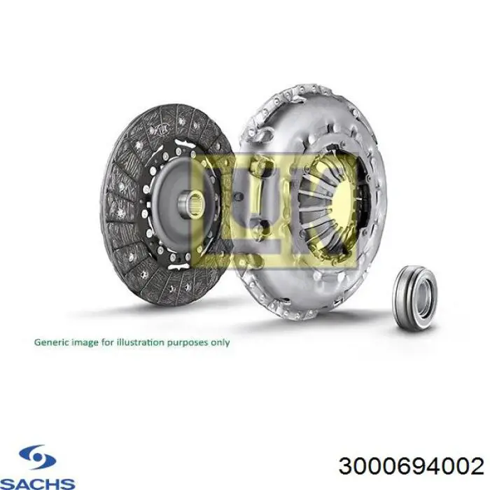 Купить 3000694002 Sachs Комплект сцепления (диск, корзина, подшипник)