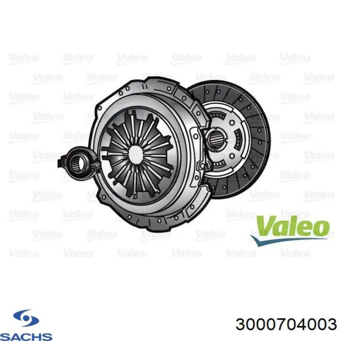 Комплект сцепления (3 части) Sachs 3000704003 цена, от 213.89 USD