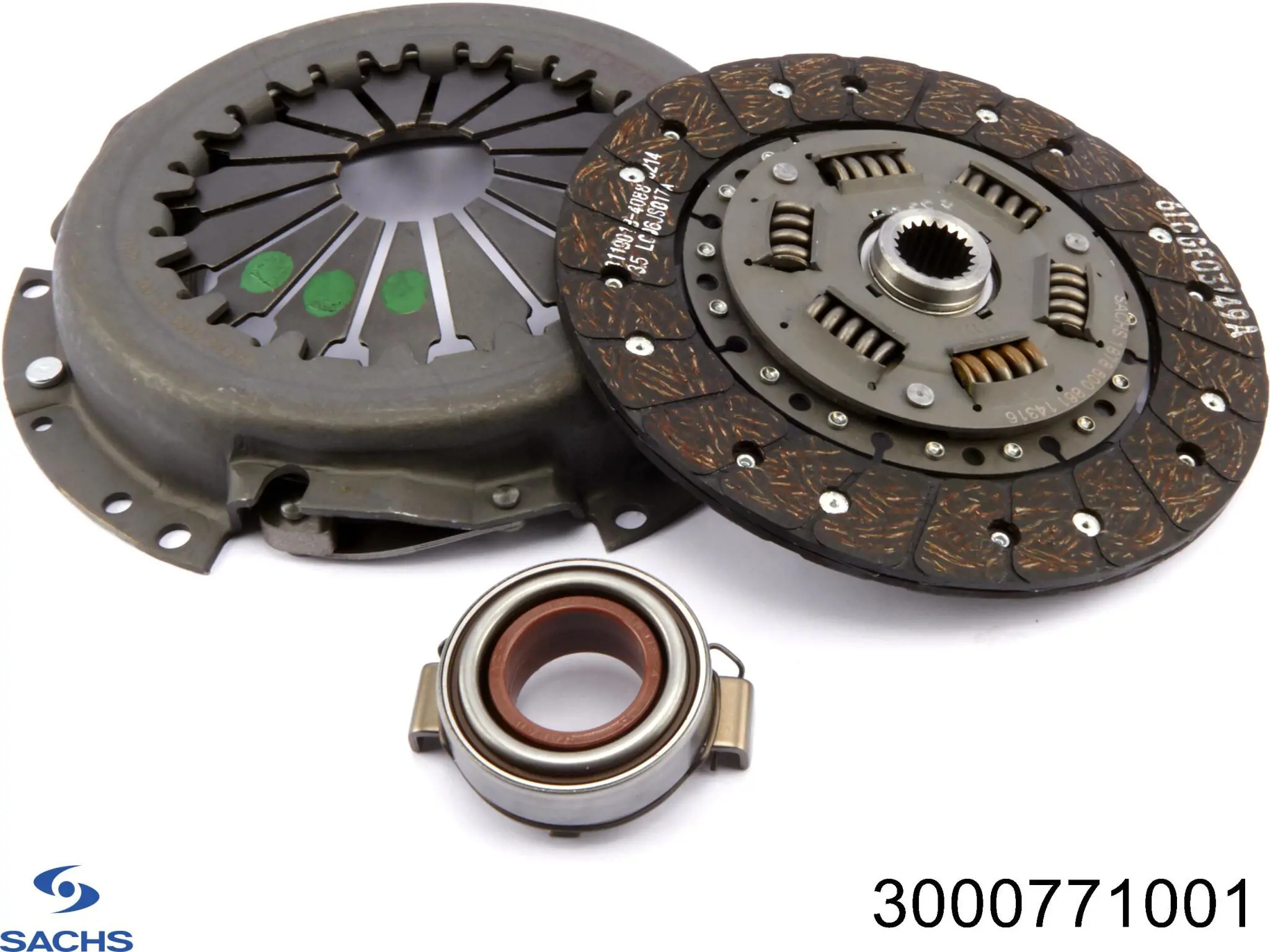 Купить 3000771001 Sachs Комплект сцепления (диск, корзина, подшипник)