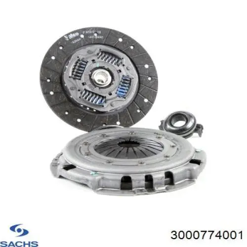 Купить 3000774001 Sachs Комплект сцепления (диск, корзина, подшипник)