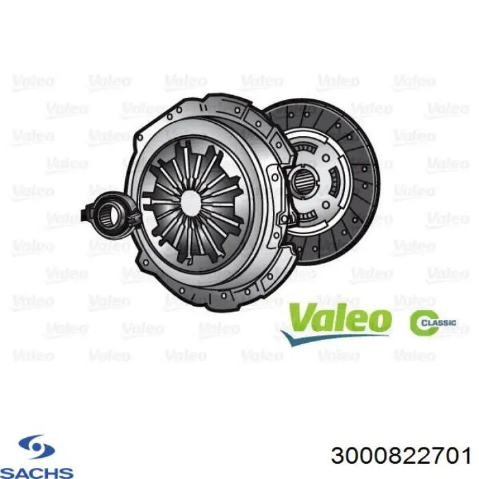 Купить 3000822701 Sachs Комплект сцепления (диск, корзина, подшипник)