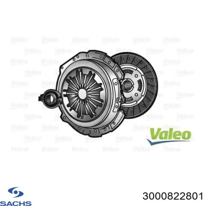 Купить 3000822801 Sachs Комплект сцепления (диск, корзина, подшипник)