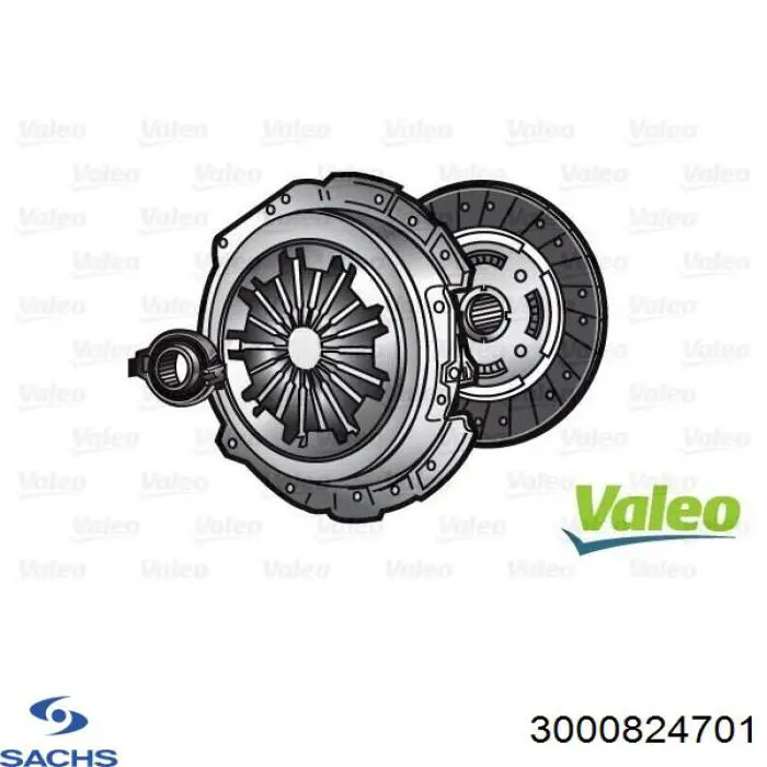 Комплект сцепления (3 части) Sachs 3000824701 цена, от 100.30 USD