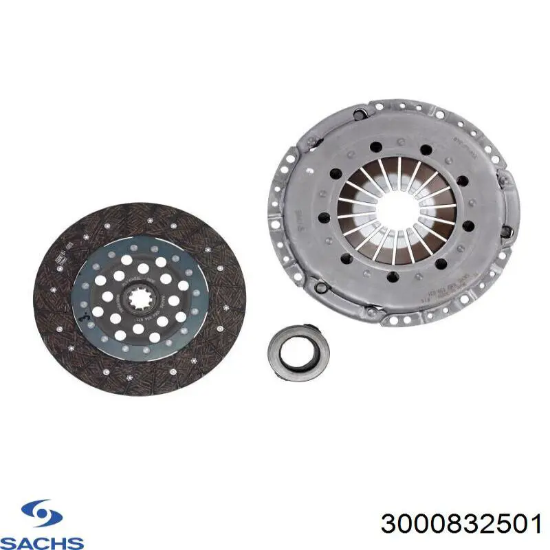 3000 832 501 Sachs kit de embraiagem (3 peças)