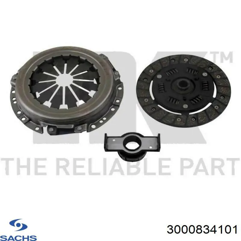 Купить 3000834101 Sachs Комплект сцепления (диск, корзина, подшипник)