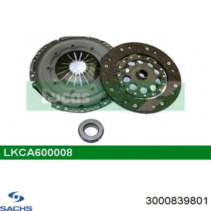 Комплект сцепления (3 части) Sachs 3000839801 цена, от 148.47 USD