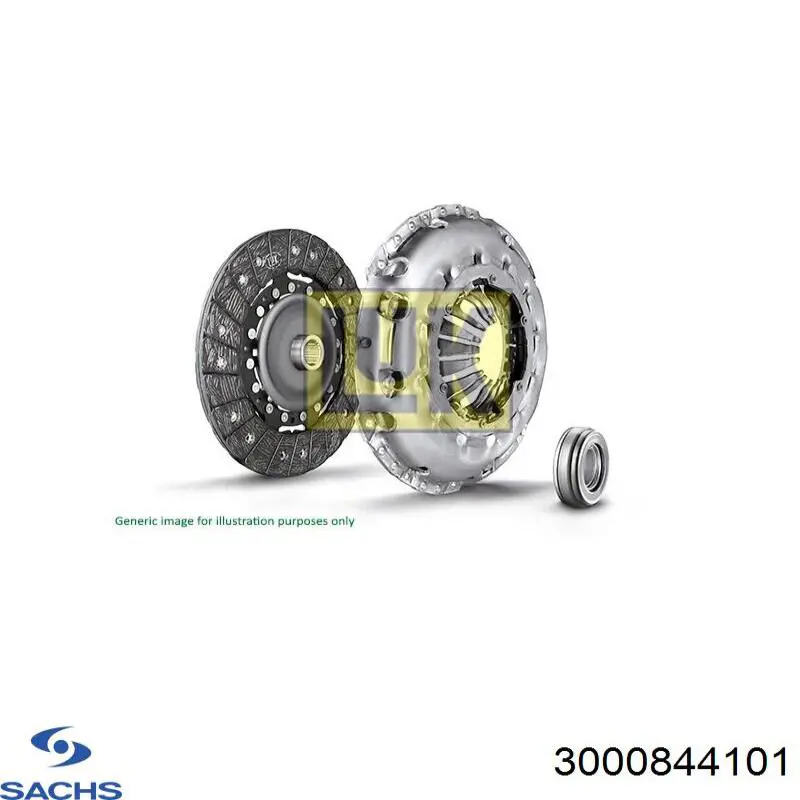 Купить 3000844101 Sachs Комплект сцепления (диск, корзина, подшипник)