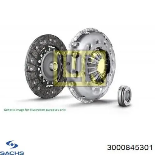 Купить 3000845301 Sachs Комплект сцепления (диск, корзина, подшипник)