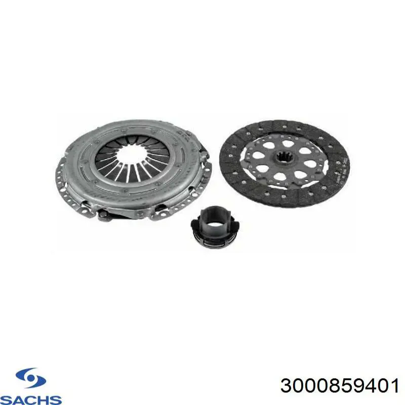 Купить 3000859401 Sachs Комплект сцепления (диск, корзина, подшипник)
