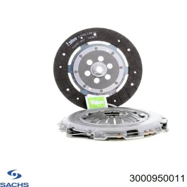 Купить 3000950011 Sachs Комплект сцепления (диск, корзина, подшипник)