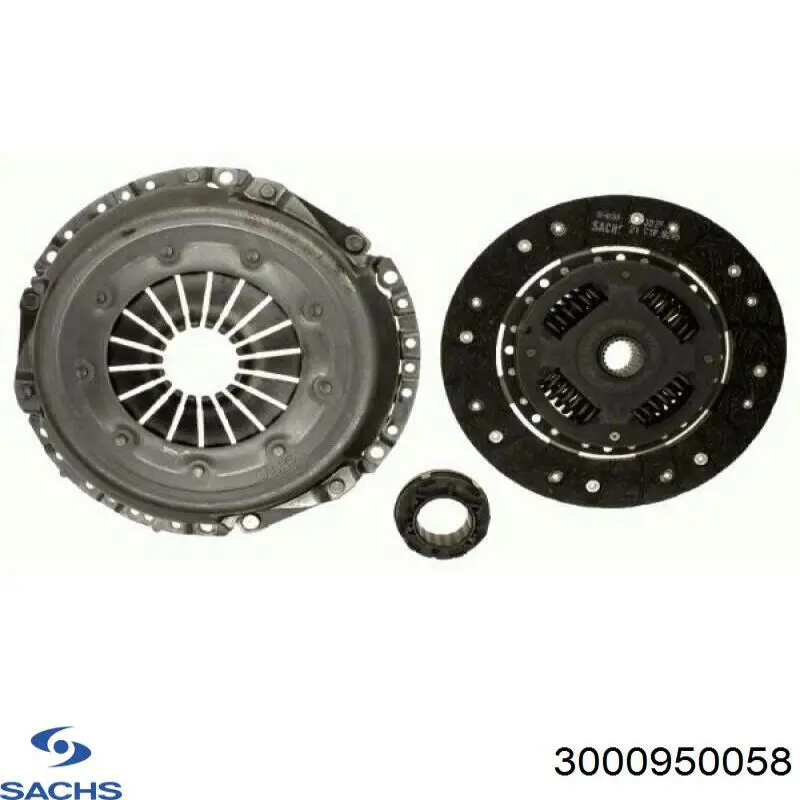 Комплект сцепления (3 части) Sachs 3000950058 цена, от 180.90 USD
