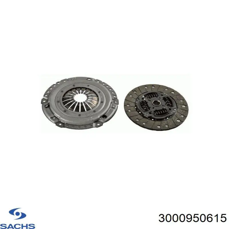 Комплект сцепления (3 части) Sachs 3000950615 цена, от 108.38 USD
