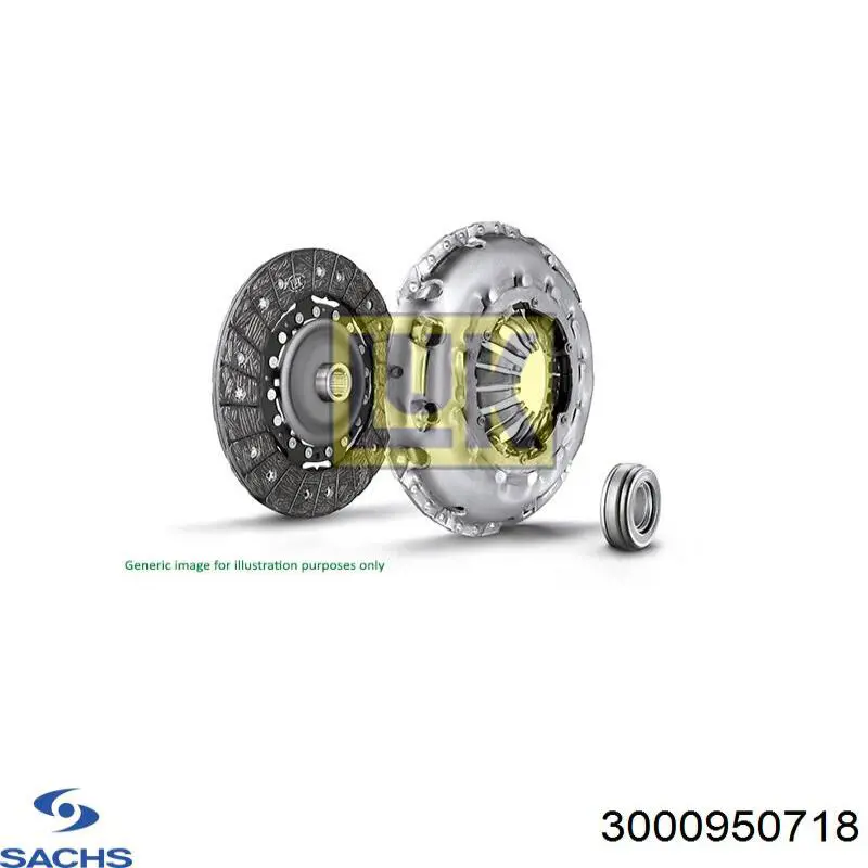 Комплект сцепления (3 части) Sachs 3000950718 цена, от 339.57 USD