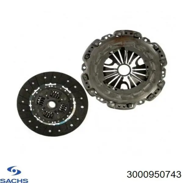 Купить 3000950743 Sachs Комплект сцепления (диск, корзина, подшипник)