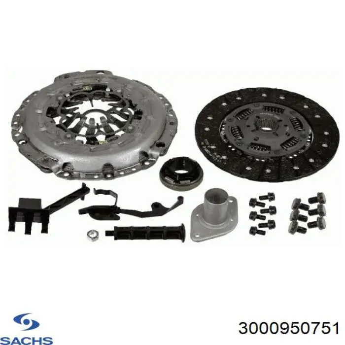 Комплект сцепления (3 части) Sachs 3000950751 цена, от 388.94 USD