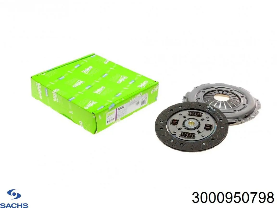 Купить 3000950798 Sachs Комплект сцепления (диск, корзина, подшипник)