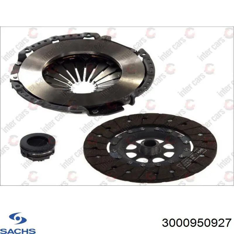 Комплект сцепления (3 части) Sachs 3000950927 цена, от 436.35 USD